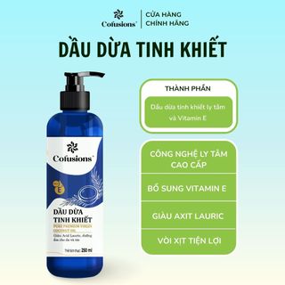 [NHÃN MỚI CFS] Dầu dừa tinh khiết mỹ phẩm Cofusions 250ml
