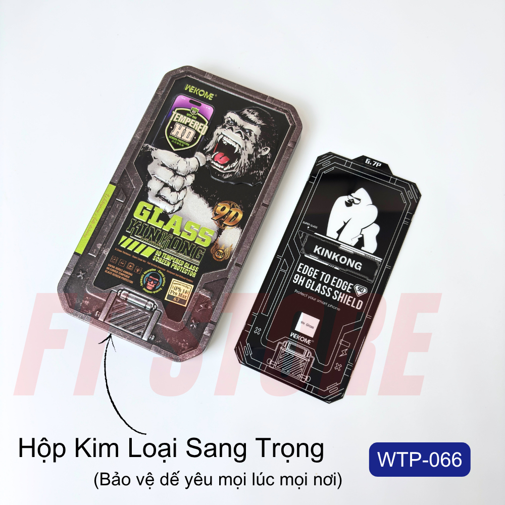 Kính cường lực WK KINKONG WTP-066 siêu cứng, siêu mượt, full viền chống vân tay - Chính hãng | BigBuy360 - bigbuy360.vn
