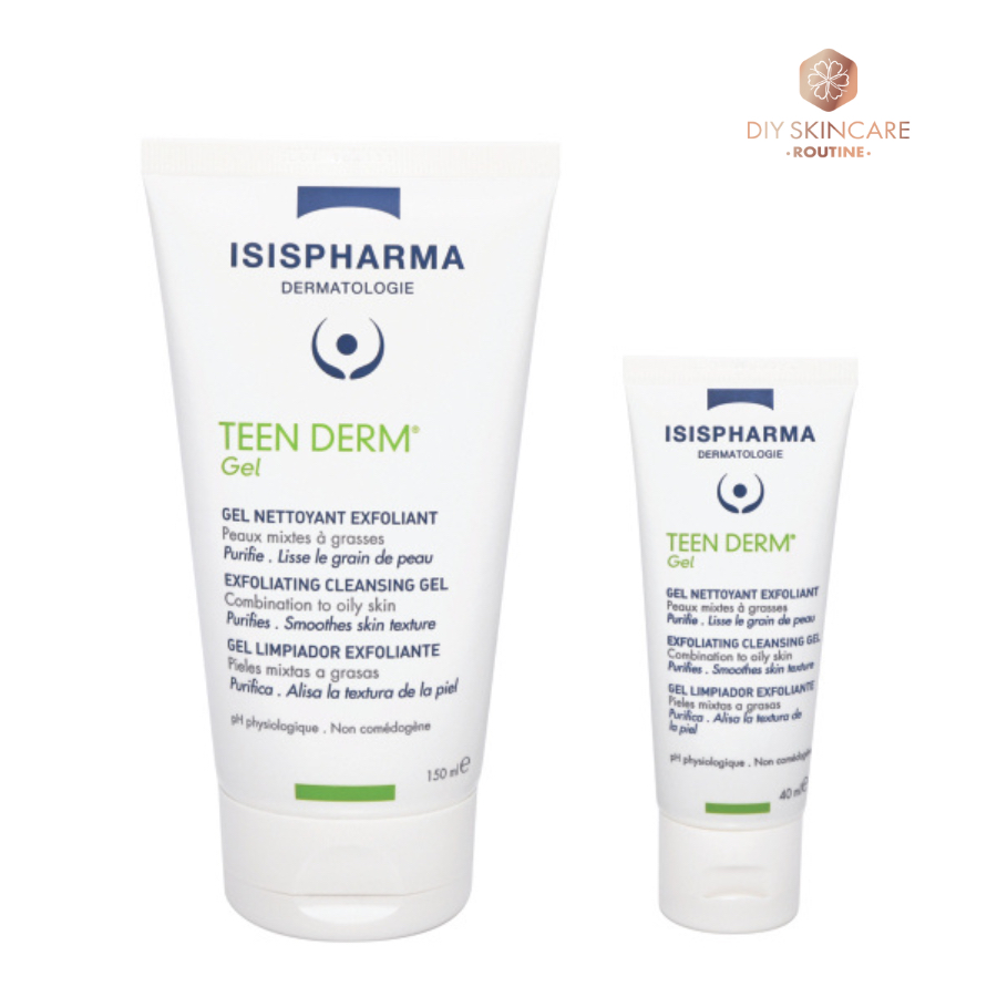 Sữa rửa mặt Dành cho da mụn trứng cá ISIS PHARMA TEEN DERM GEL 40ml, 150ml