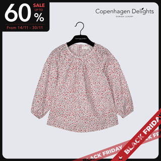 Áo dài tay bé gái Silla Tunic Copenhagen Delights 100% Cotton họa tiết hoa đáng yêu màu hồng