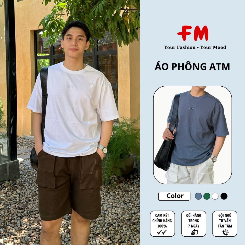Áo Thun Nam Thêu Chữ ATM FMSTYLE - Form Đẹp Dễ Phối Đồ Phong Cách Hàn Quốc 25090434