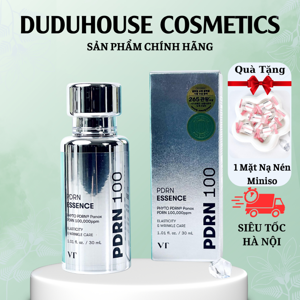 Tinh Chất VT Cosmetics PDRN Essence 100 Phục Hồi Dưỡng Sáng Da 30ml Duduhouse