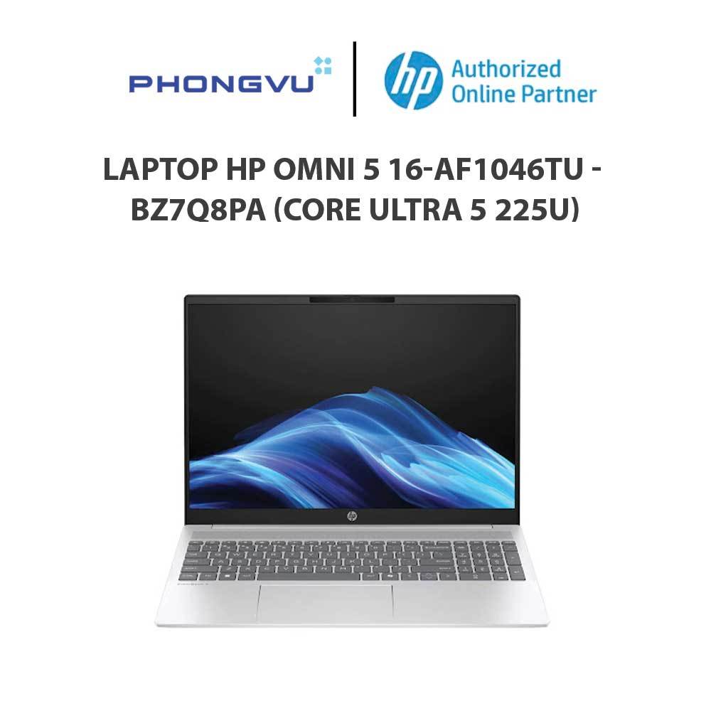 Laptop HP Omni 5 16-af1046TU - BZ7Q8PA (Core Ultra 5 225U) (Bạc) - Bảo hành 12 tháng