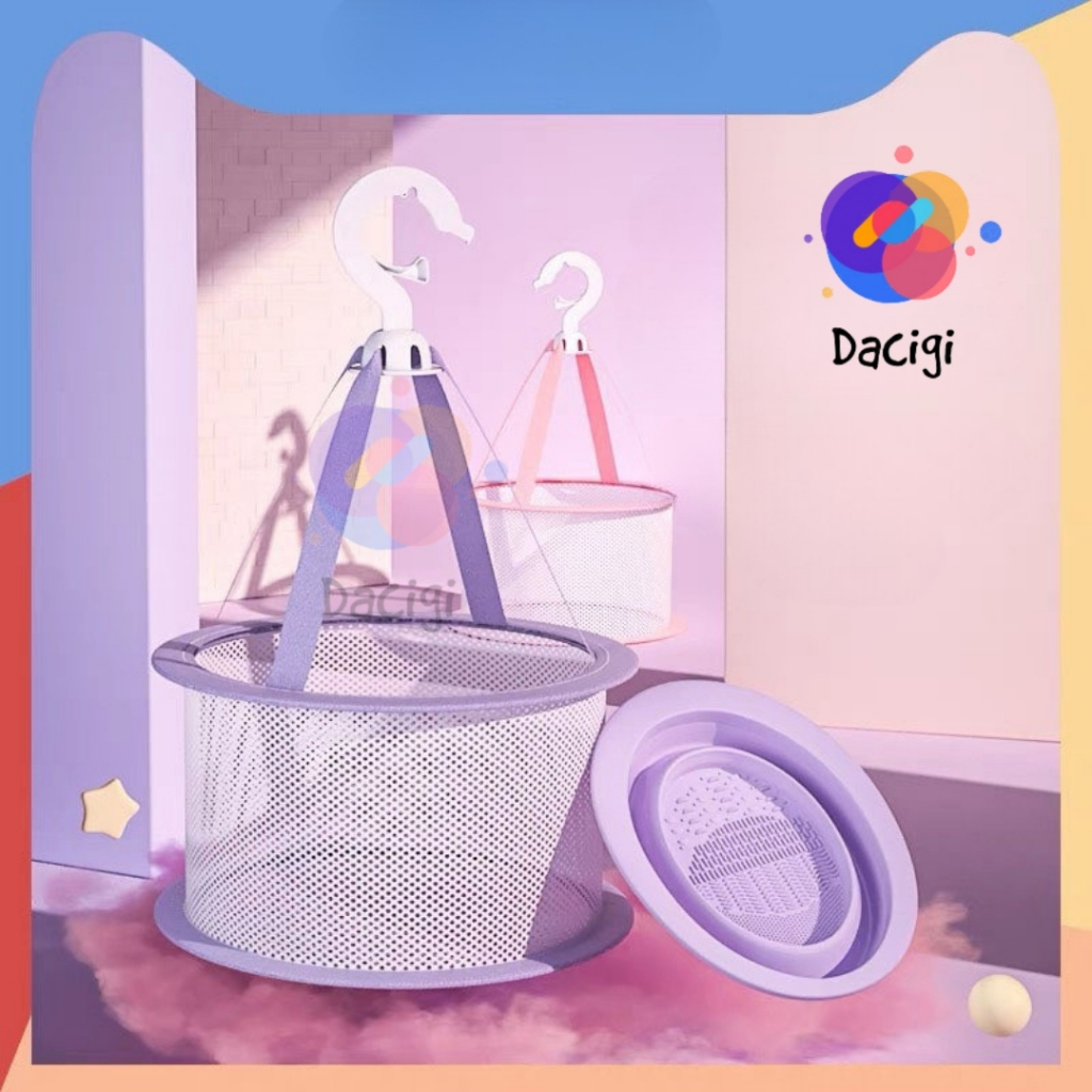Dụng cụ chà rửa cọ và mút trang điểm bằng silicon - Giỏ lưới phơi dụng cụ makeup - Dacigi