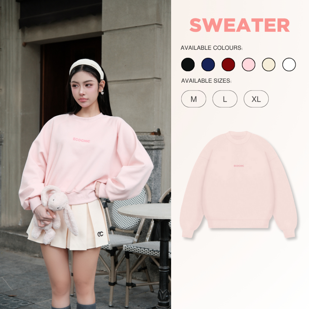 Áo sweater ECOCHIC Arctic Bloom B192