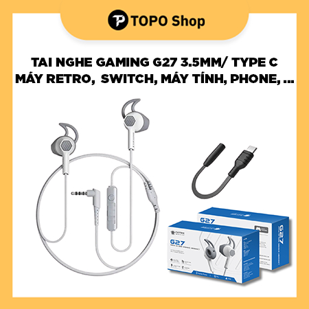 Tai nghe G27 tương thích với máy chơi game Retro, Switch, PC, điện thoại, máy tính bảng,...
