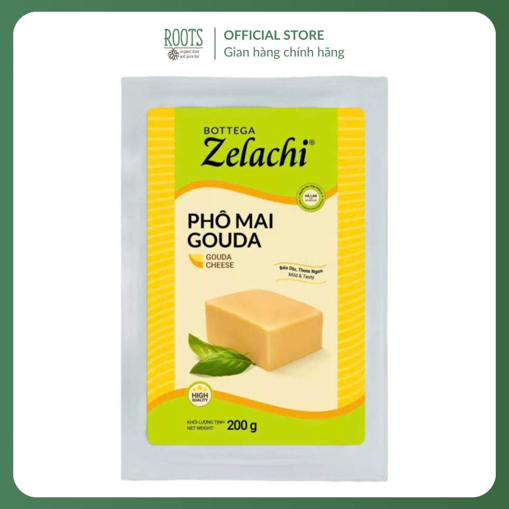 (Ship hỏa tốc) BOTTEGA ZELACHI - Phô Mai Gouda, Gouda Cheese (200g)