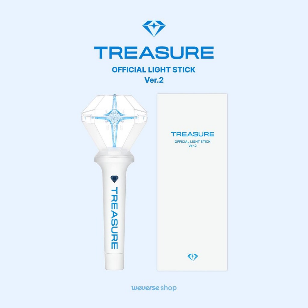 VStore [HÀNG CÓ SẴN] TREASURE OFFICIAL LIGHTSTICK - Teulight ver2 kèm pob