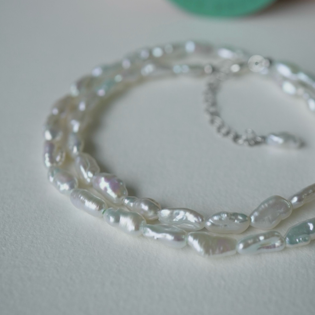 Vòng cổ 𝒏𝒈𝒐̣𝒄 𝒕𝒓𝒂𝒊 𝑲𝒆𝒔𝒉𝒊 - 𝑷𝒆𝒂𝒓𝒍𝒚 𝑫𝒐𝒍𝒍𝒚 choker 𝒌𝒆𝒔𝒉𝒊 𝒅𝒂́𝒏𝒈 𝒈𝒂̣𝒐 cỡ 5 - 6 - 7ly cá tính