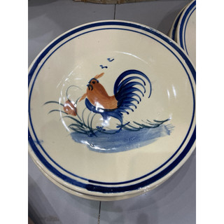 sét 2 dĩa cạn con gà 21 cm