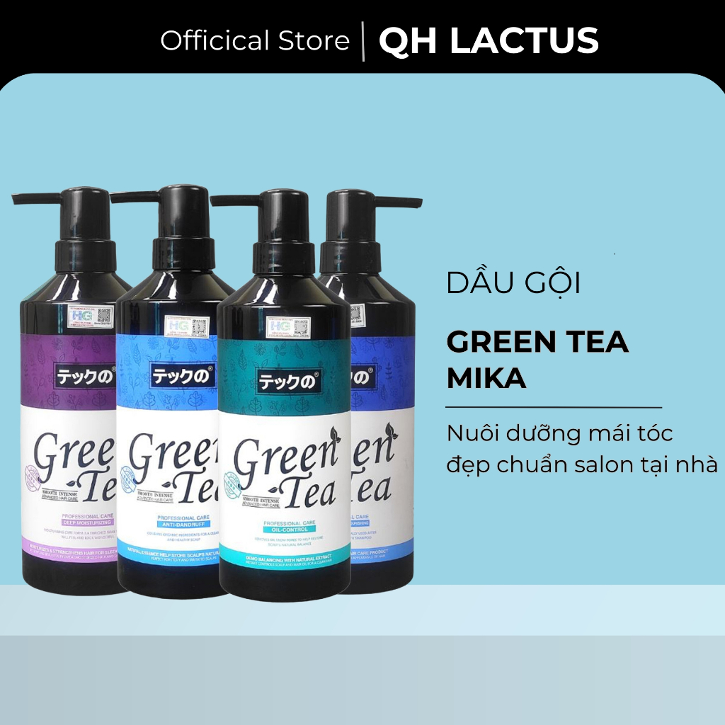  Dầu gội green tea nhật MEIKI Dầu gội Meiki phục hồi giảm gàu kiềm dầu dầu gội nhật bản trà xanh 780ML 