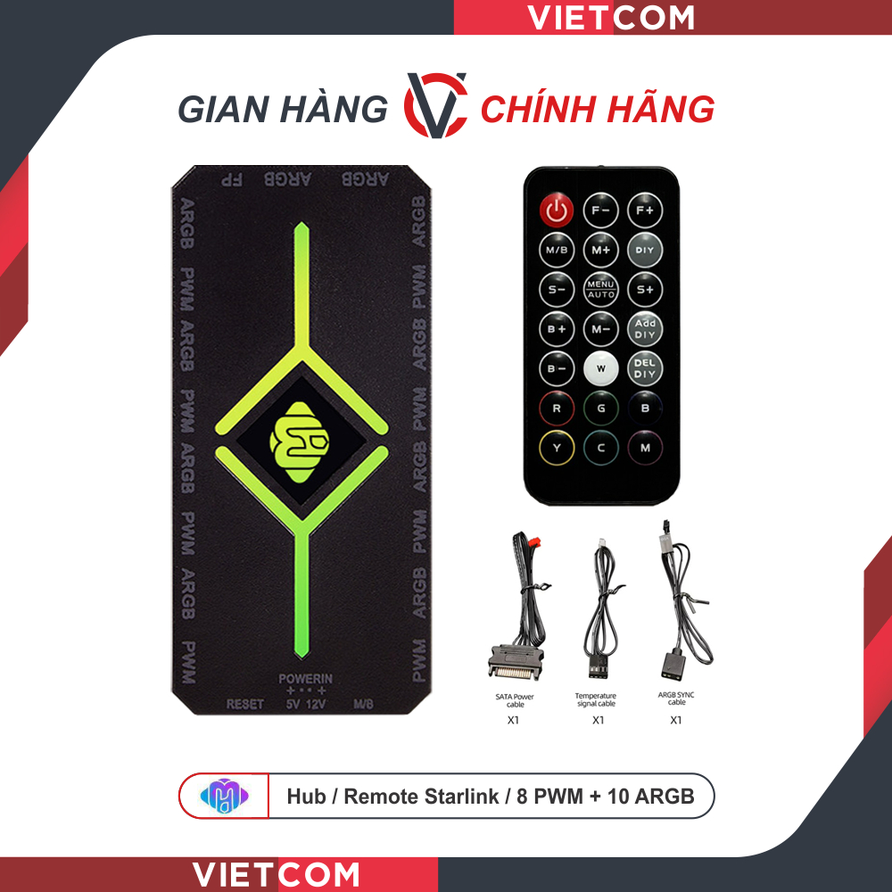 | HUB LED ĐUỔI | Bộ Hub/Remote Starlink - Hỗ trợ điều tốc và đồng bộ main