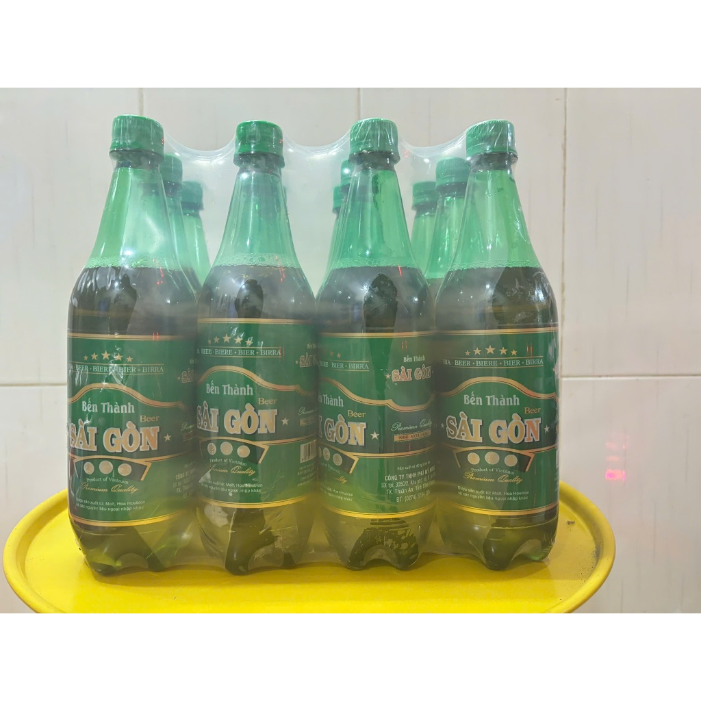 HCM Bia Tươi Bến Thành Sài Gòn Xanh 900ml - vol 4.5% (lốc 12 chai)