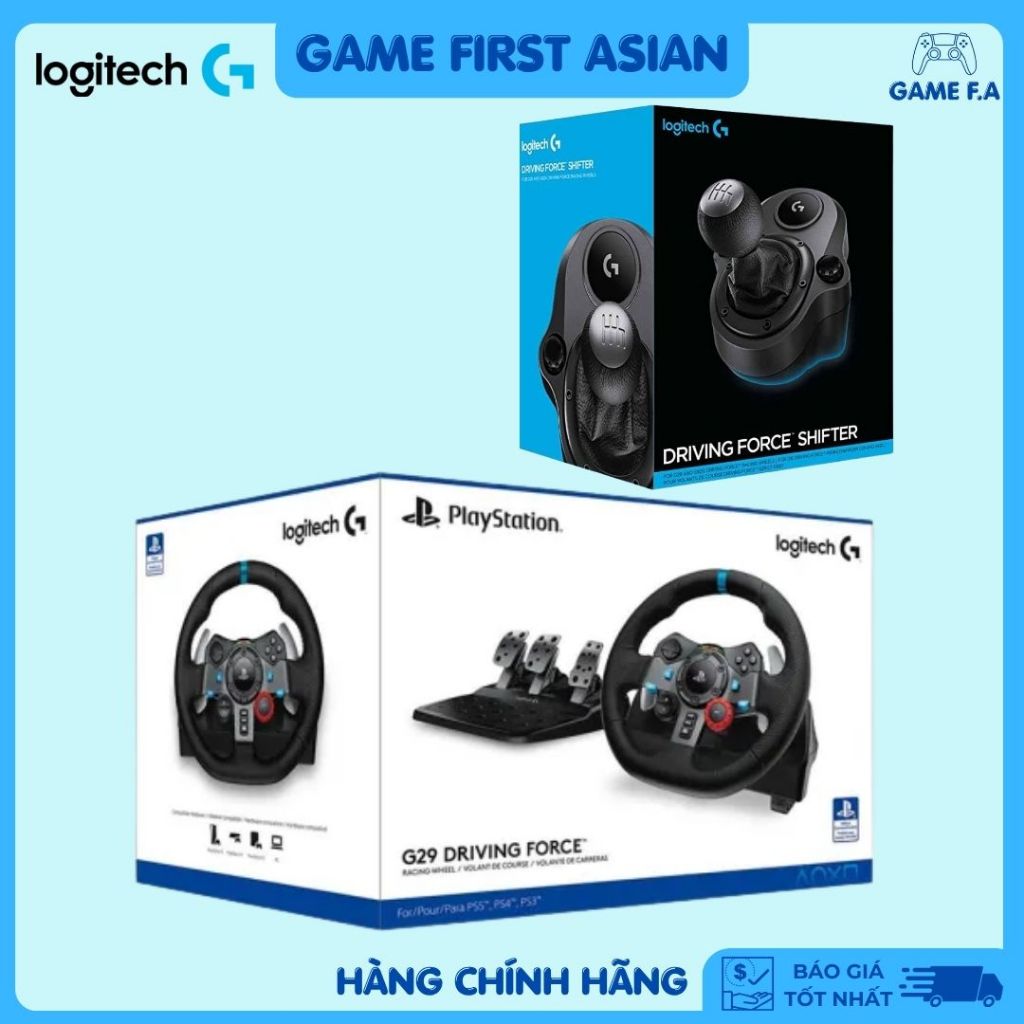 Vô Lăng Logitech G29 + Cần Số Chính Hãng