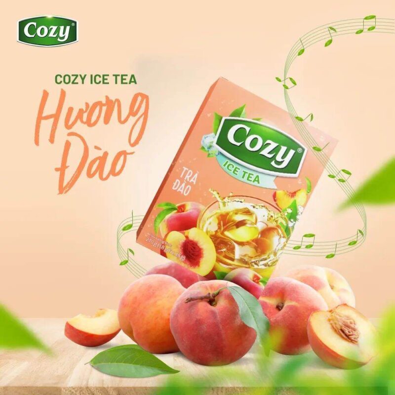 Trà Hòa Tan Cozy Đào – Hộp 240g