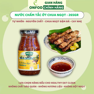  Nước chấm tắc ớt chua ngọt Spico ONFOD gia vị bữa ăn eat clean healthy chai 265gr 