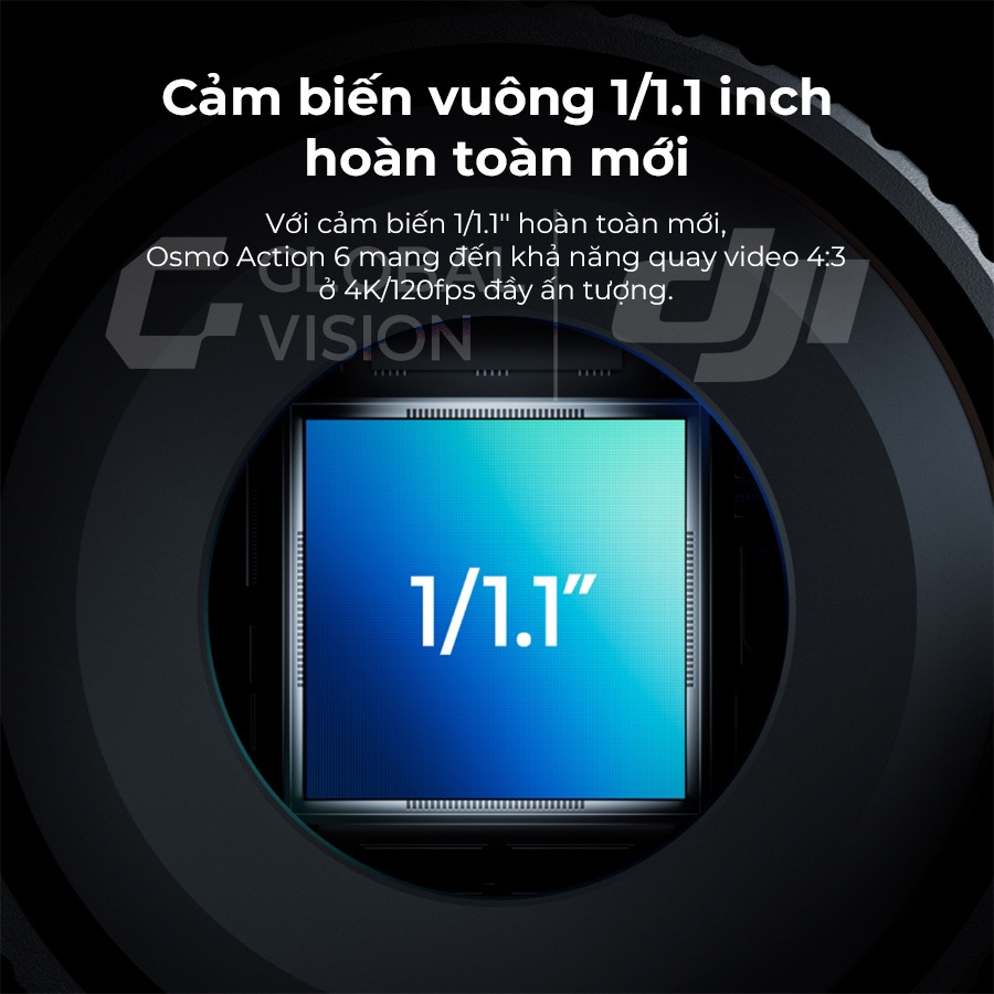 Camera hành động DJI Osmo Action 6 máy quay hành trình | Video 8K, cảm biến vuông 1/1.1, bộ nhớ trong 50GB (DJI OA 6) | BigBuy360 - bigbuy360.vn