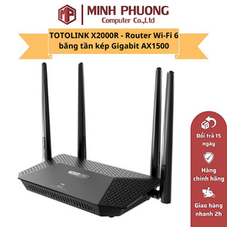 Router WiFi 6 Totolink X2000R AX1500 Băng Tần Kép – Hàng Chính Hãng