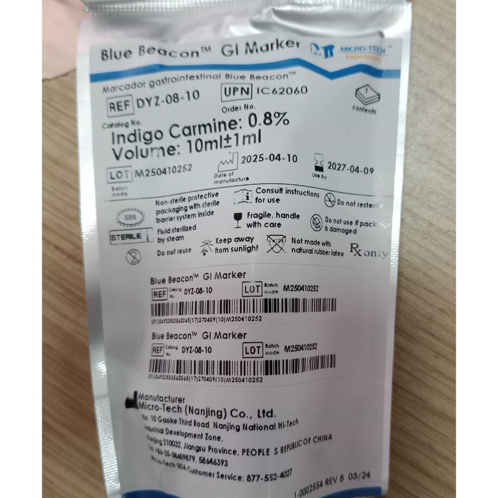 Sản phẩm Indigo Carmine (sản phẩm nhuộm nồng độ 0,8% - 0,1%), hãng Microtech Nanjing, mã DYZ-08-10