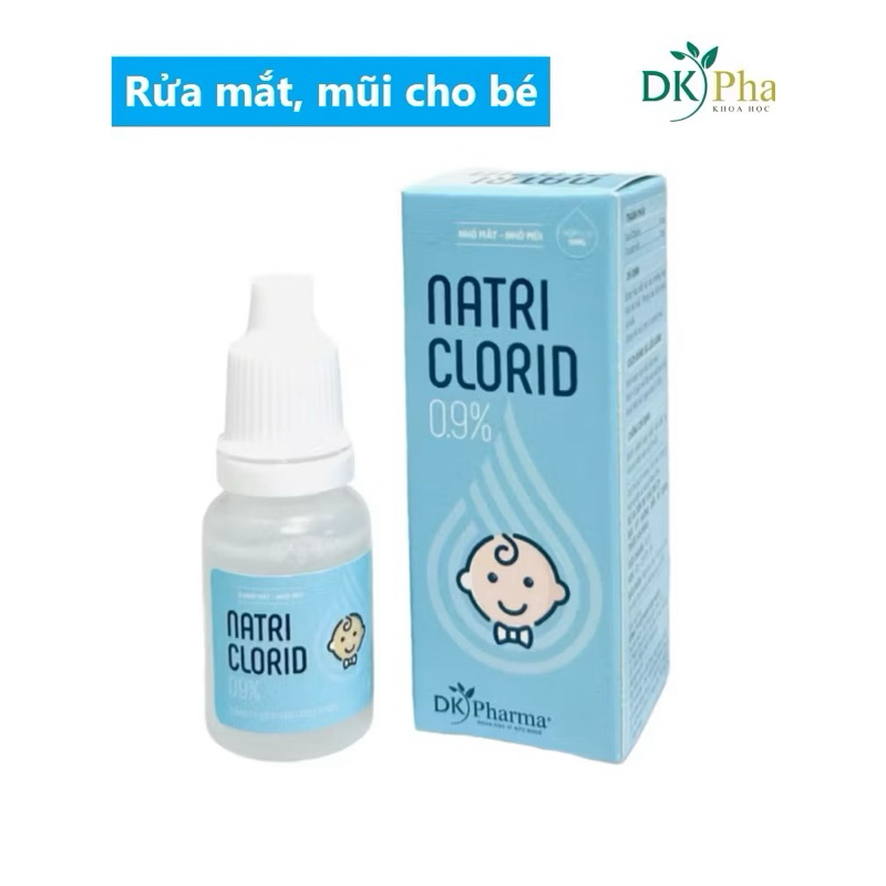 ✅[1 Lốc  10 chai] Nước muối sinh lý vệ sinh mũi, mắt, rơ miệng cho bé 10ml - Dkpharma