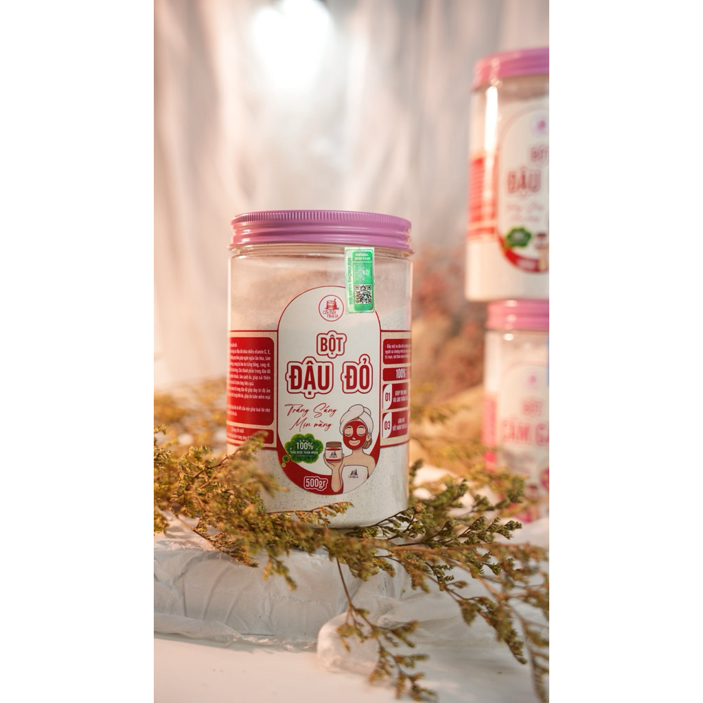 ✨ Bột Đậu Đỏ Đắp Mặt – Dưỡng Trắng Tự Nhiên, Giảm Xỉn Màu - 500gr