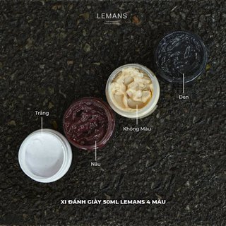 Xi 50ml đánh giày LeMans Leather Cream 4 màu bảo dưỡng, phục hồi cho đồ da
