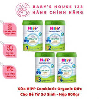 [Chính Hãng] Sữa Bột Hipp Organic Combiotic Đức | Sữa Hipp Tăng Cân, Phát Triển Toàn Diện Cho Bé Từ Sơ Sinh - Hộp 800gr