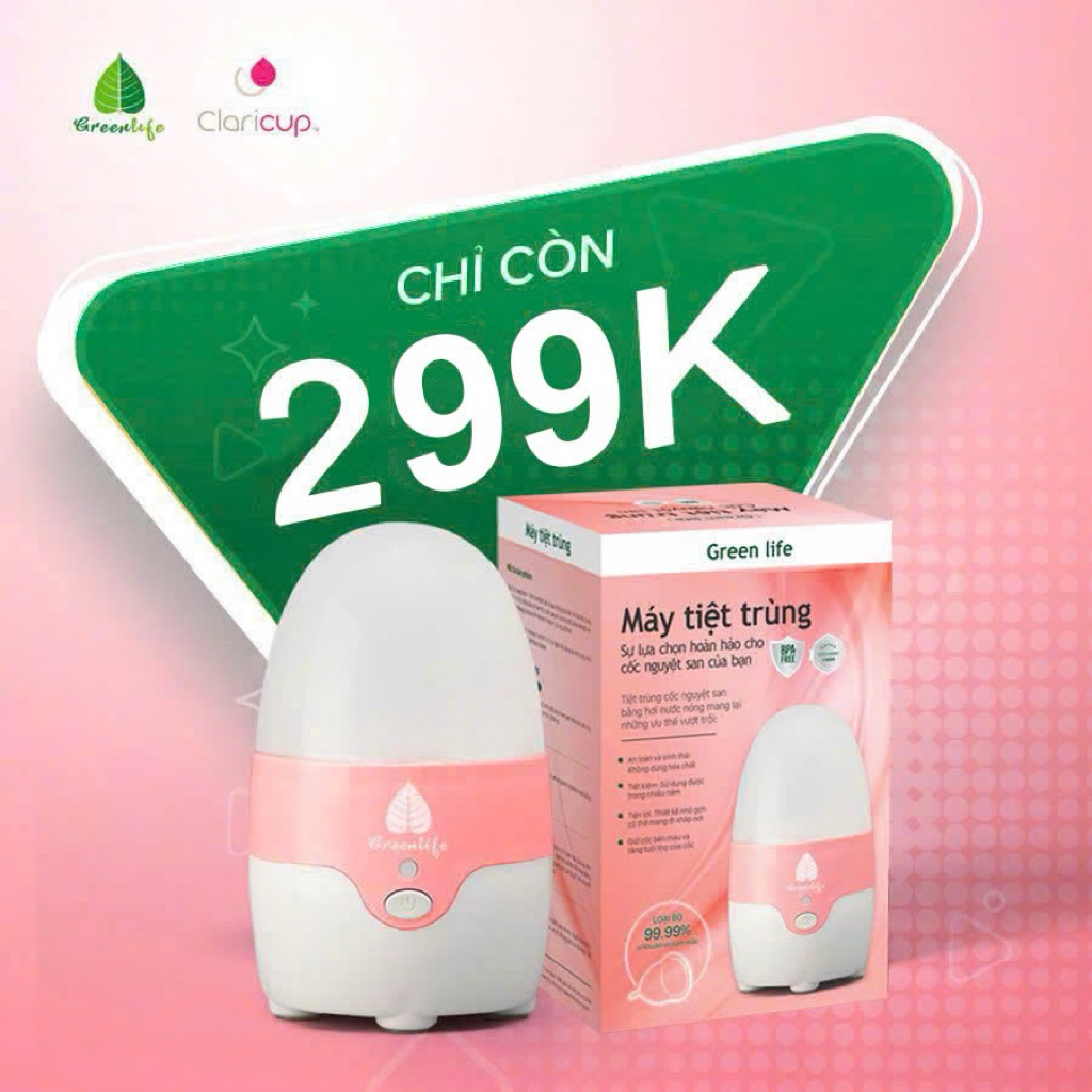 Máy tiệt trùng cốc nguyệt san Green Life