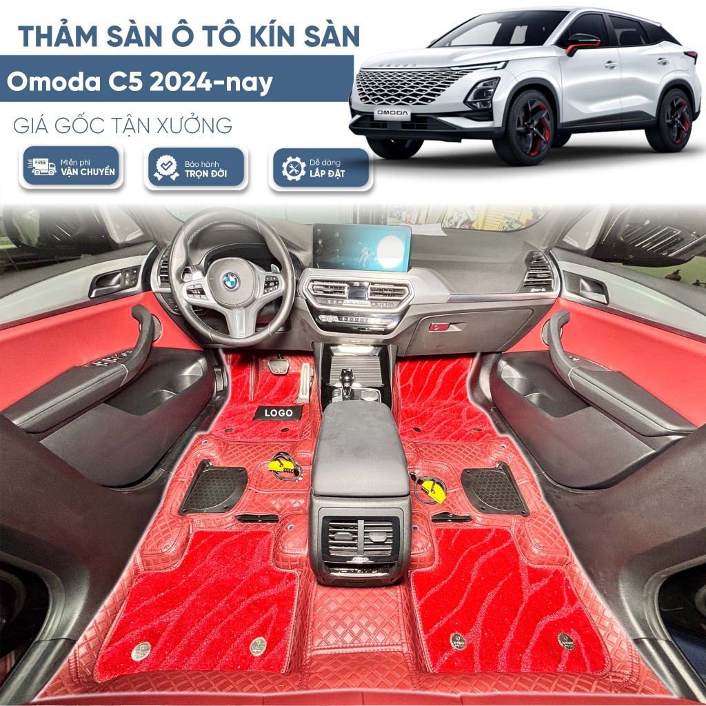 Thảm kín sàn 360 Omoda C5 2024-nay  Kín sàn 100% - Chuẩn theo xe - BH trọn đời