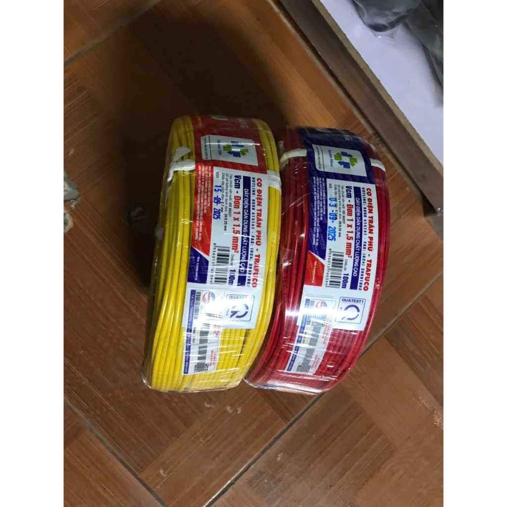 Dây điện 1x1.5 Trần Phú Trafuco (1m) chính hãng 100% đồng