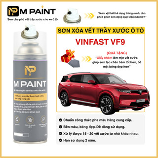 Sơn xịt ô tô dùng cho Vinfast VF9, xóa vết trầy xước, màu chuẩn hãng, bình sơn dặm 400ml