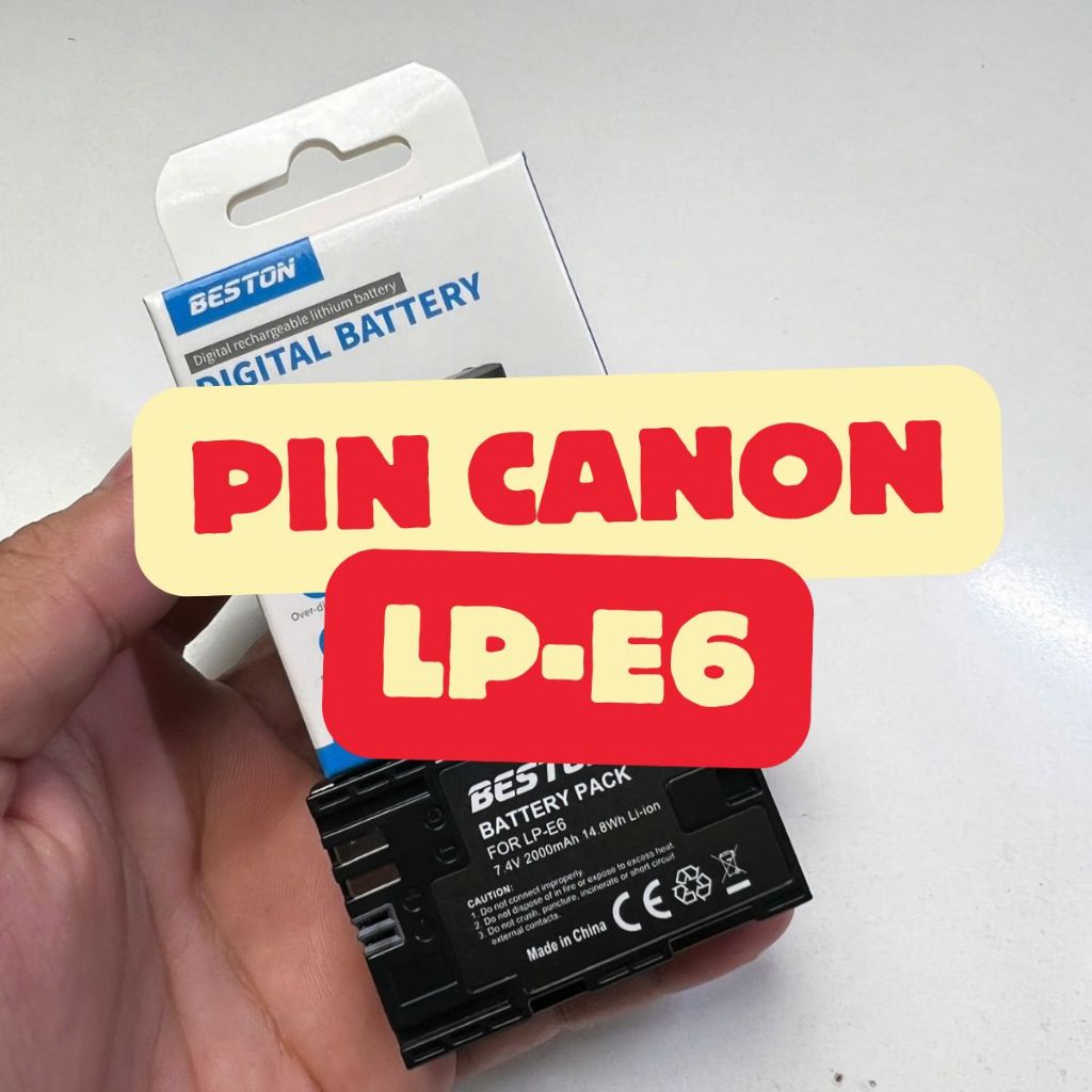 Bộ pin sạc canon Lp E6 Lp E8 chính hãng FB