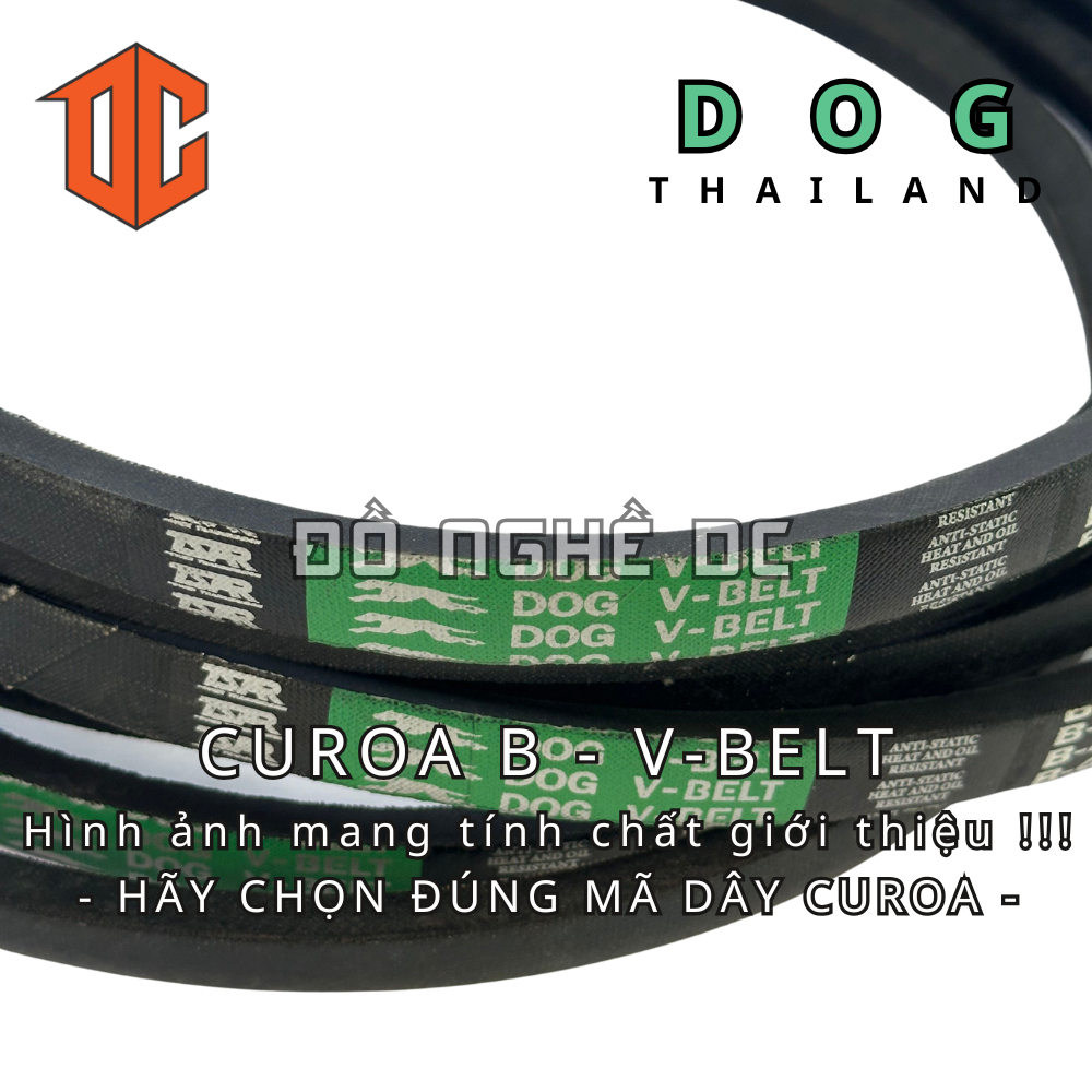 Dây curoa bản trơn DOG B57 B81 B36 B82 B32 B65 B31 B72 B95 B67 B98 B62 B79 B31 B26 B31 B94 B72 B99 B