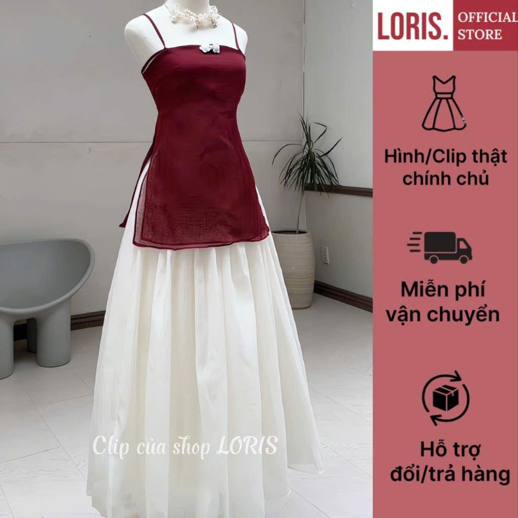 LORIS - Sona dress , gồm áo và chân váy dài