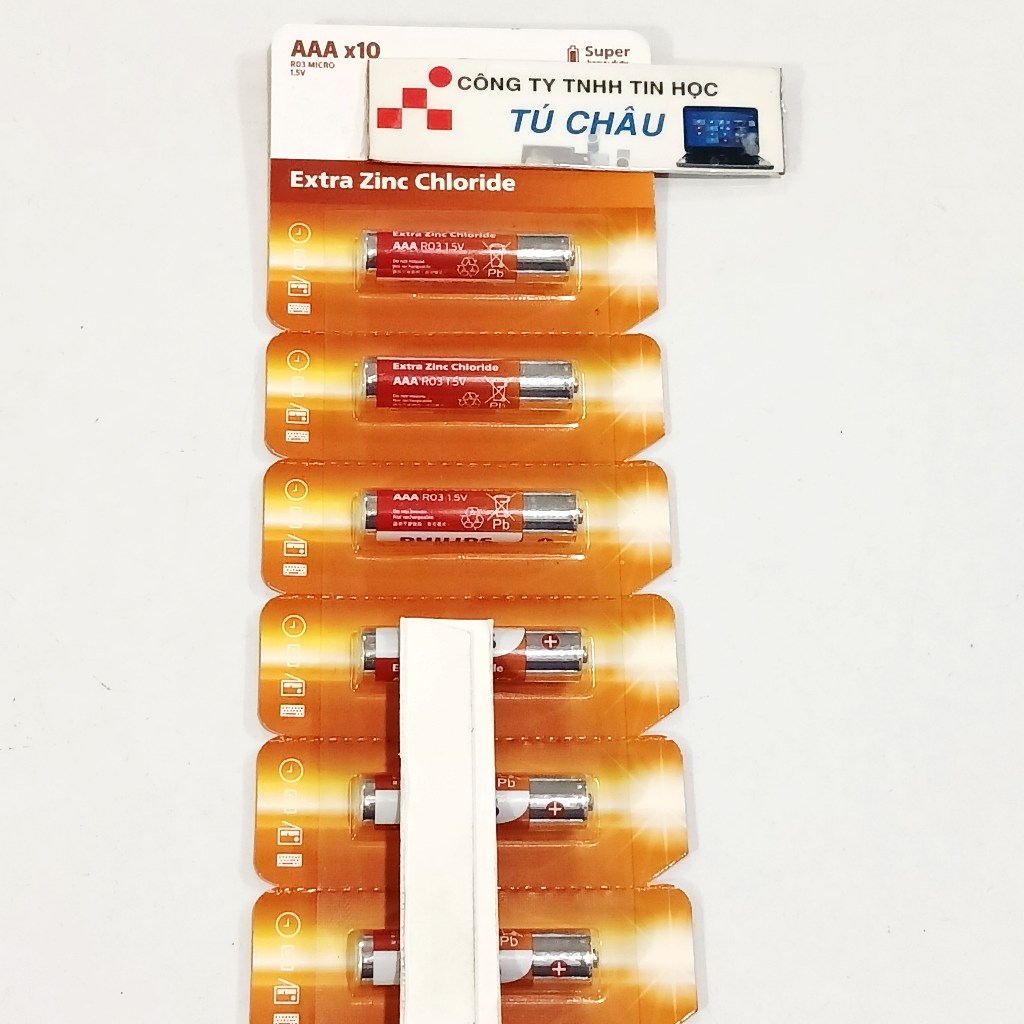 Pin AAA R03 MICRO 1.5V (R03L10S/97 Zinc chloride) chất lượng, chính hãng