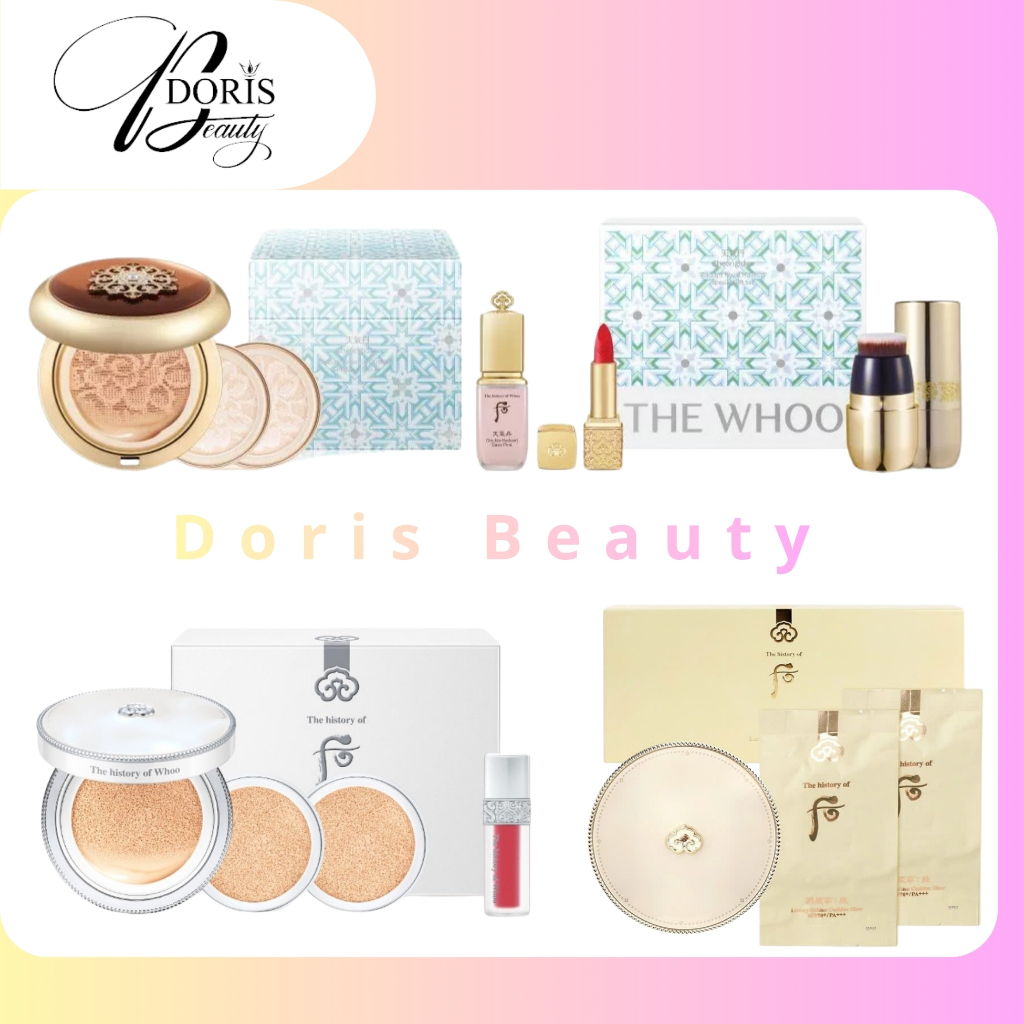 Phấn Nước The Whoo Cheongidan Radiant Cushion/ Luxury Golden Cushion Glow/ White Tone Up Sun