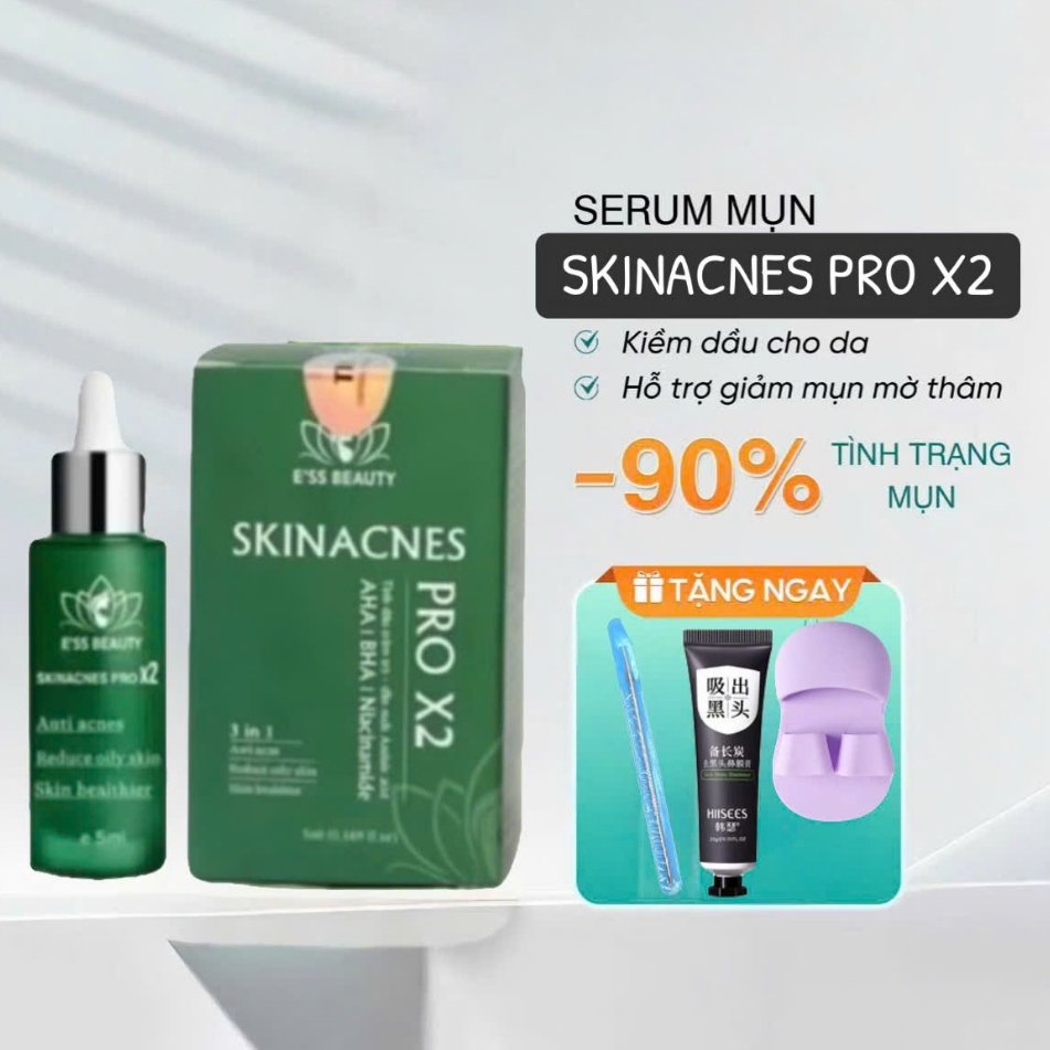 Serum Mụn Skinacnes Pro X2 - hỗ trợ xóa mụn thâm se lỗ chân lông drskinacnes skinacnes dr.skinacnes