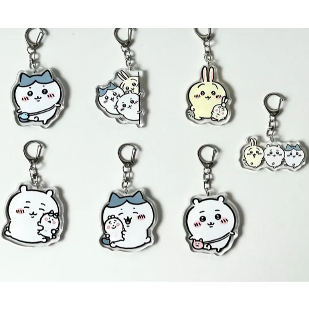 Móc khóa Acrylic Chiikawa, Móc khóa Chiikawa hai mặt, Hachiware, Usagi, Momonga, Quà tặng Chiikawa, 