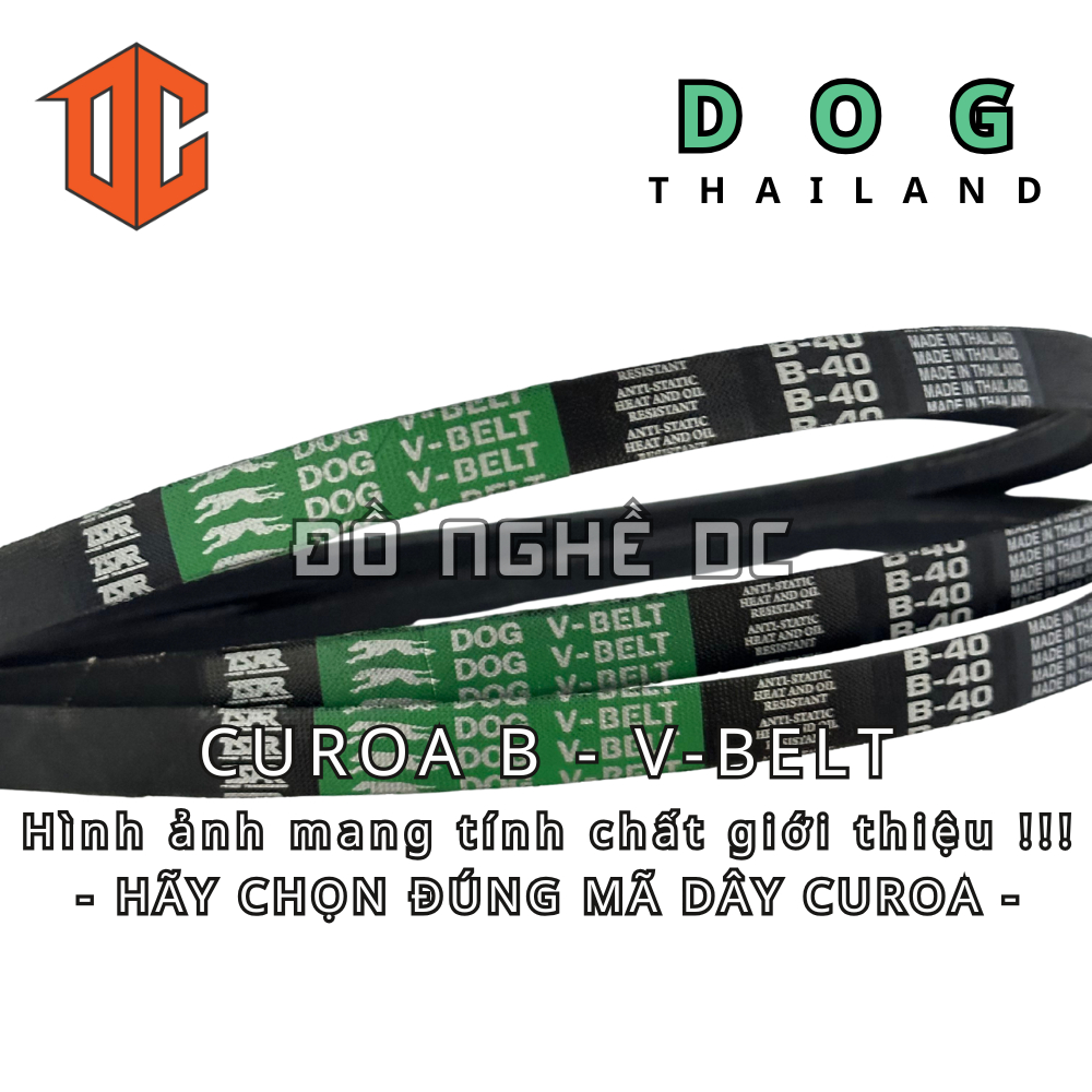 Sợi curoa V-BELT DOG B80 B58 B80 B70 B69 B24 B40 B83 B94 B66 B97 B48 B66 B61 B53 B61 B95 B21 B82 B51