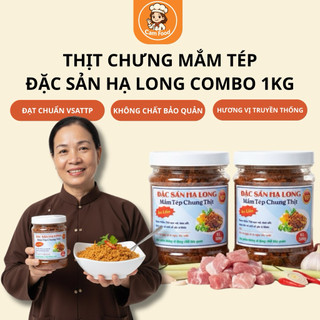   1kg  Thịt chưng mắm tép loại có tôm siêu ngon mắm tép chưng thịt đặc sản Hạ Long ăn liền sản xuất đảm bảo vệ sinh ATTP 