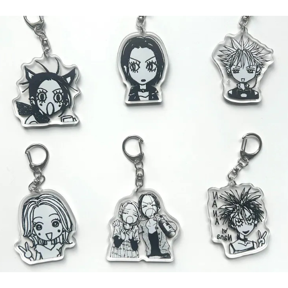 Móc khóa Acrylic NANA, Móc khóa NANA hai mặt, Nana Osaki, Nobuo Terashima, Nana Komatsu, Takumi Ichi