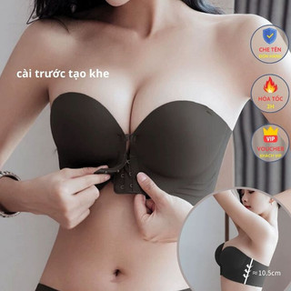  Áo Nâng Ngực Không Dây Cài Trước Mút 5CM iBra's Áo Quây Ngực Độn To Tròn Không Lộ Viền Chất Su Cao Cấp Chống Tuột A72 