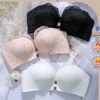 Áo Nâng Ngực Không Dây iBRA's Tạo Khe Sexy Chống Tuột Áo Lót Không dây cài trước nam châm cao cấp viền Ren gợi cảm A24 