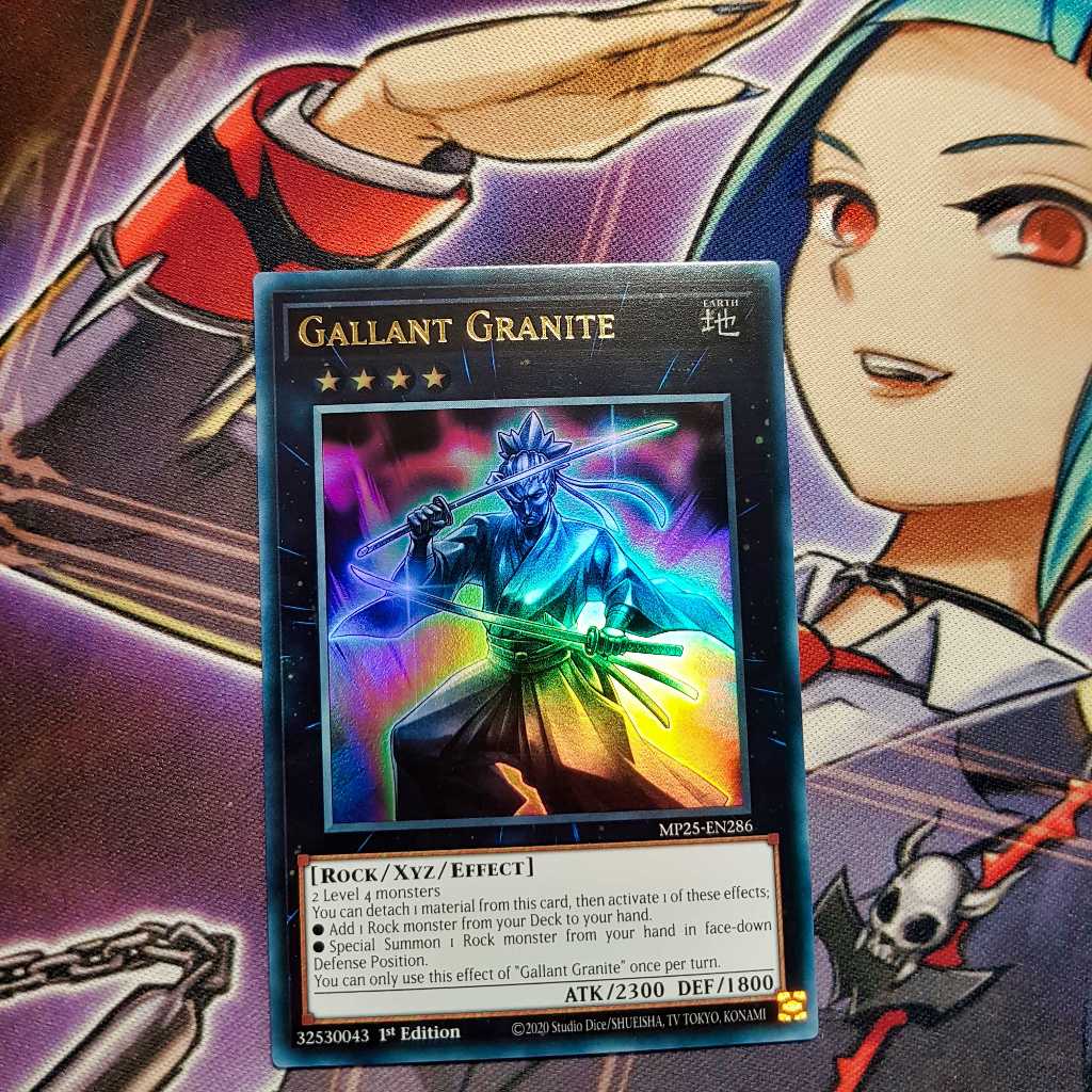 Thẻ bài Yugioh chính hãng | Gallant Granite | MP25 Ultra Rare.