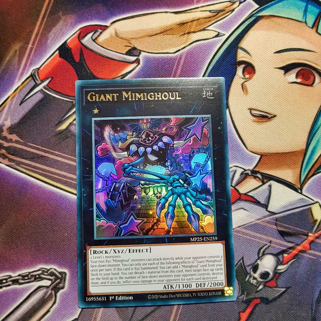 Thẻ bài Yugioh chính hãng | Giant Mimighoul | MP25 Ultra Rare.