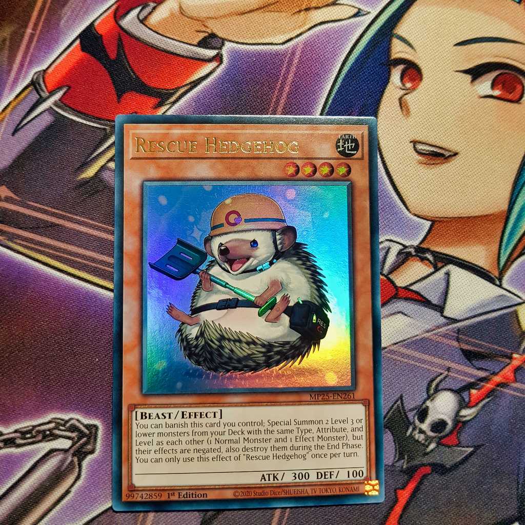 Thẻ bài Yugioh chính hãng | Rescue Hedgehog | MP25 Ultra Rare.