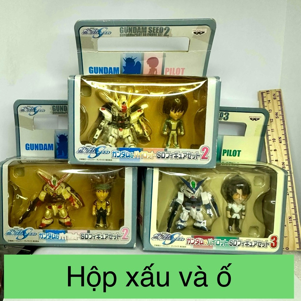 Mô hình gundam seed kèm pilot chính hãng Banpresto hộp bị ố