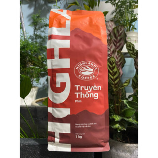  Cà phê bột Truyền Thống Highlands Coffee bịch 1kg  Bao bì mới  