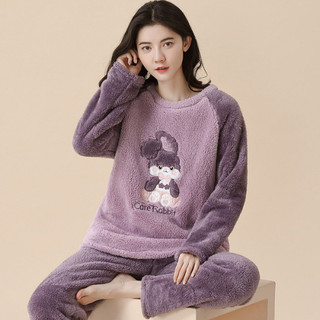  Bộ ngủ nữ nỉ bông dài tay B22 - Bộ mặc nhà thu đông nữ - Bộ mặc ngủ bigsize nữ giá rẻ 75kg 