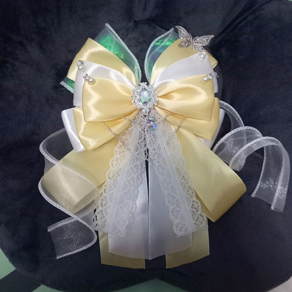 Nơ lightstick màu vàng nhạt - nơ lightstick BIGBANG CAPTAIN BOY BP BTS TXT ENHYPEN TWS BABYMONSTER S